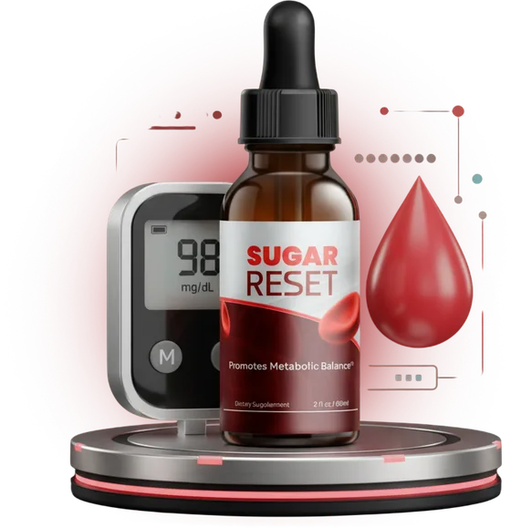 The official Sugar Reset product: a 2 fl oz liquid dropper bottle, not a capsule bottle
