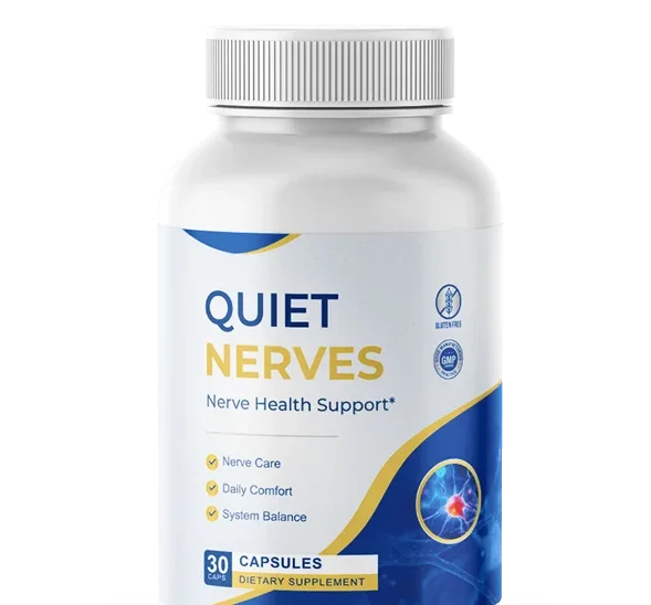 Quiet Nerves Nerve Health Support bottle, 30 capsules